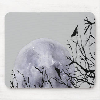 Moon en vogels muismat