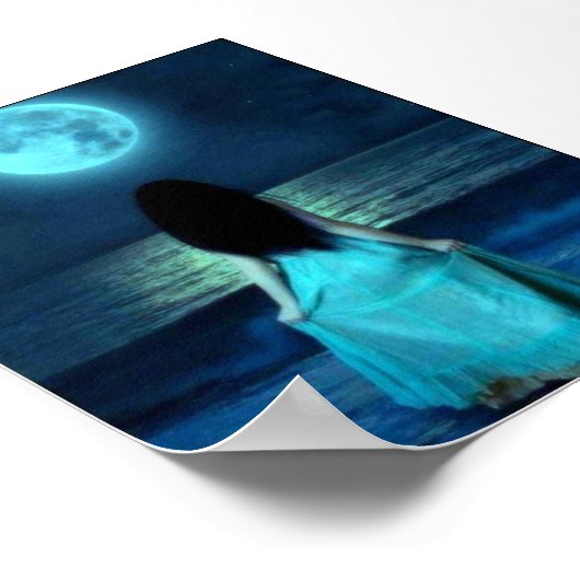 MOON EN VROUW POSTER (Hoek)