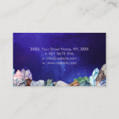 Moon en Waterverf Kristal Visitekaartje (Achterkant)