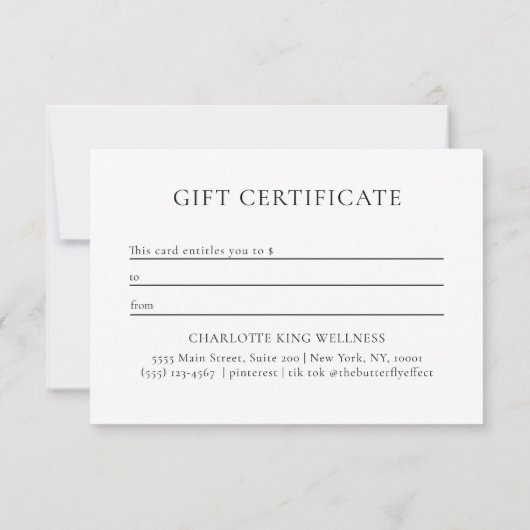 MOON EYE HAND STARS BUSINESS GIFT CERTIFICATE  (Achterkant)