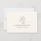 MOON EYE HAND STARS BUSINESS GIFT CERTIFICATE  (Voorkant)