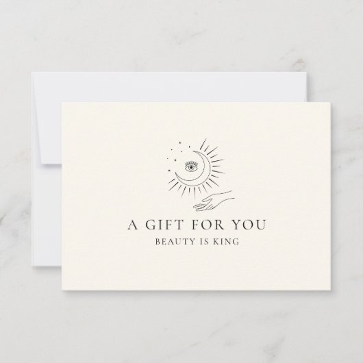 MOON EYE HAND STARS BUSINESS GIFT CERTIFICATE  (Voorkant)