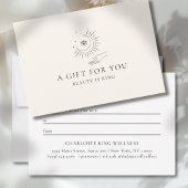 MOON EYE HAND STARS BUSINESS GIFT CERTIFICATE 