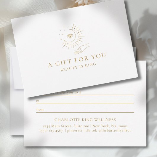 MOON EYE HAND STARS BUSINESS GIFT CERTIFICATE