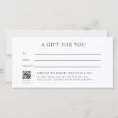 Moon Eye Hand Stars Salon Beige Gift Certificate (Achterkant)