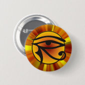Moon Eye of Horus Ronde Button 5,7 Cm (Voorkant /achterkant)