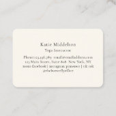 Moon Eye Yoga Reiki Wellness  Visitekaartje (Achterkant)