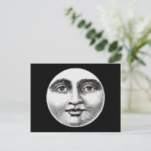 Moon Face Briefkaart (Staand voorkant)