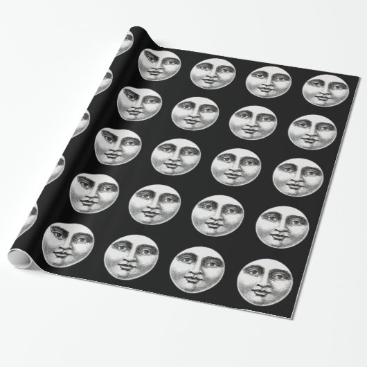 Moon Face Cadeaupapier (Uitgerold)
