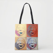 Moon Face Canvas tas (Voorkant)