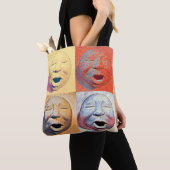 Moon Face Canvas tas (Dichtbij)