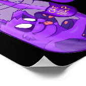 Moon Face Cat Nap - Schattigee kat Poster (Hoek)