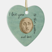 Moon Face Keramisch Ornament (Rechts)