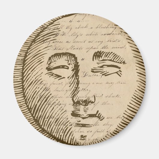 Moon Face Magneet (Voorkant)