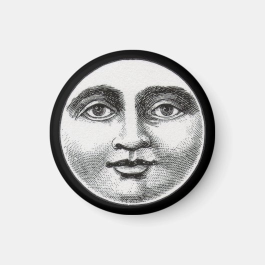 Moon Face Magneet (Voorkant)