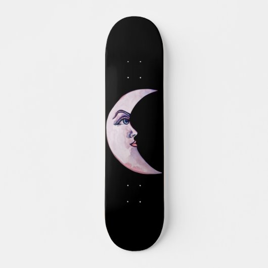 Moon face MoonChild Art Moon Child Persoonlijk Skateboard (Voorkant)