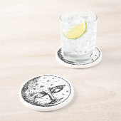 Moon Face Onderzetter (Face 01) (Zijkant)