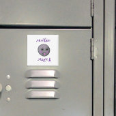 Moon Face paarse lint lupus Magneet