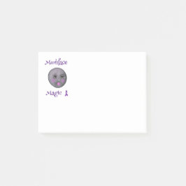 Moon Face paarse lint lupus Post-it® Notes