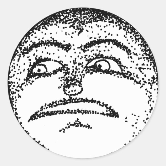 Moon Face Sticker (Voorkant)