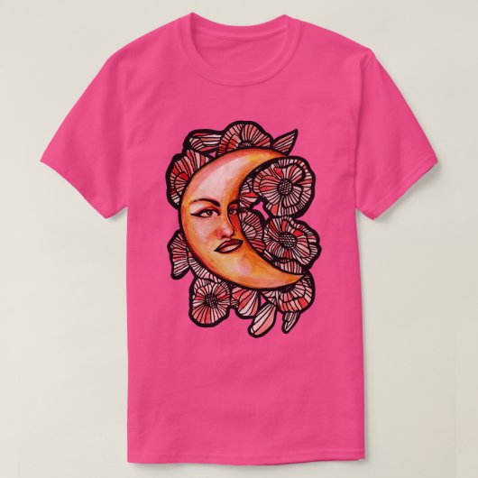 Moon Face T-shirt (Design voorkant)