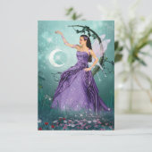 Moon Fairy Bedankkaart (Staand voorkant)