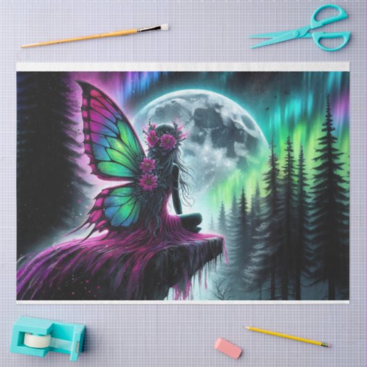 Moon Fairy Flower Tissuepapier (Craft)