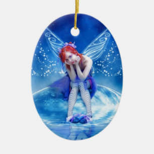 Moon Fairy Keramisch Ornament