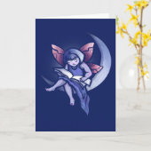 Moon Fairy Leading Bookish Moon Fays Kaart (Gele Bloem)
