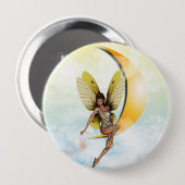 Moon Fairy Ronde Button 4,0 Cm (Voorkant /achterkant)
