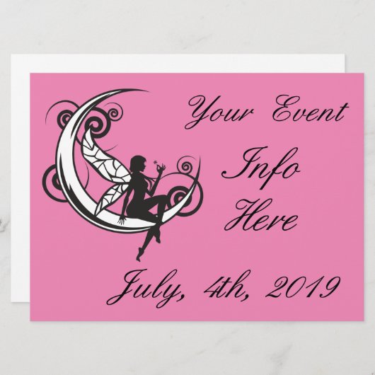 Moon Fairy Silhouette Thunder_Cove (Voorkant / Achterkant)