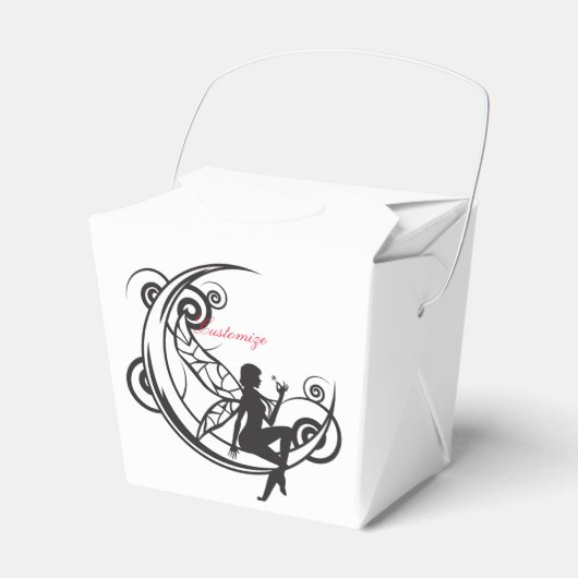 Moon Fairy Silhouette Thunder_Cove Bedankdoosjes (Voorkant Zijde)