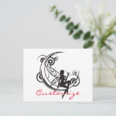 Moon Fairy Silhouette Thunder_Cove Briefkaart (Staand voorkant)