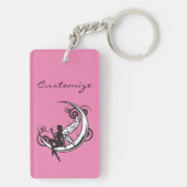 Moon Fairy Silhouette Thunder_Cove Sleutelhanger (achterkant)