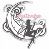 Moon Fairy Silhouette Thunder_Cove Sticker (Voorkant)