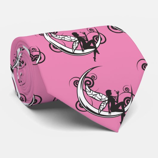 Moon Fairy Silhouette Thunder_Cove Stropdas (Opgerold)