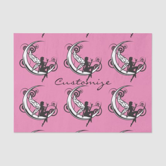 Moon Fairy Silhouette Thunder_Cove Tissuepapier (Voorkant)