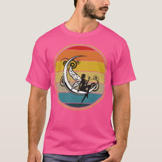 Moon Fairy Silhouette Verdrietig T-shirt