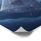 Moon Fairy Starry Night Art Poster (Hoek)