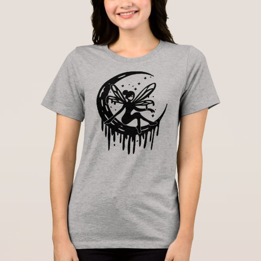 Moon Fairy Tri-Blend Shirt (Voorkant)