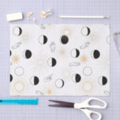 Moon faseert zon handsignalen retro alchemie tissuepapier (Craft)