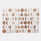 Moon Fasen geverfd marmer zien er goud uit en crèm Theedoek (Horizontaal)