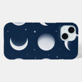 Moon Fasen Grid Hemels Patroon Ontwerp Case-Mate iPhone Case (Achterkant (horizontaal))