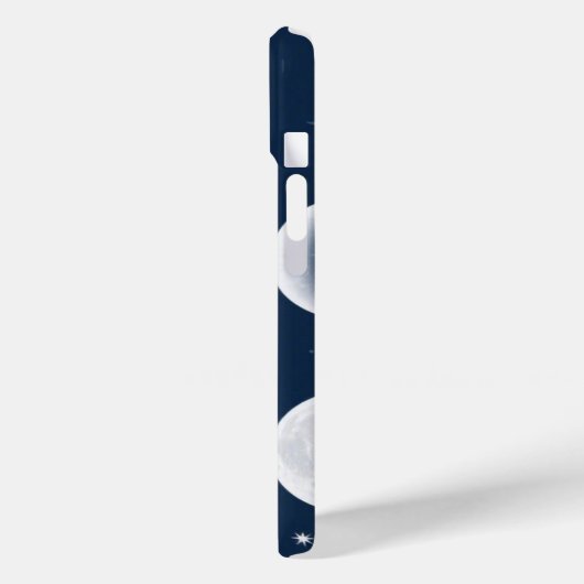 Moon Fasen Grid Hemels Patroon Ontwerp Case-Mate iPhone Case (Achterkant / Links)