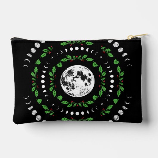 Moon fasen mandala Make-up cosmetische zak zak Etui (Achterkant)