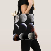 Moon Fasen Pagan Wiccan Ritueel Altaar Canvas tas (Dichtbij)
