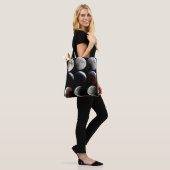 Moon Fasen Pagan Wiccan Ritueel Altaar Canvas tas (Op model)