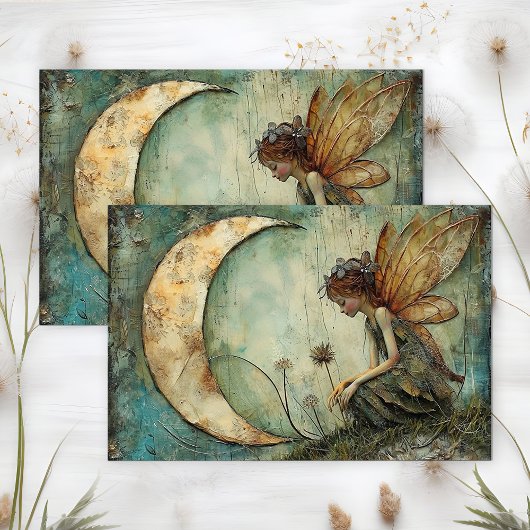 MOON FEE DECOUPAGE TISSUEPAPIER