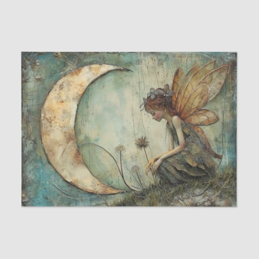 MOON FEE DECOUPAGE TISSUEPAPIER (Voorkant)