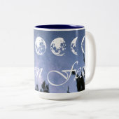 Moon Fest Coffee Mok! Tweekleurige Koffiemok (Voorkant rechts)